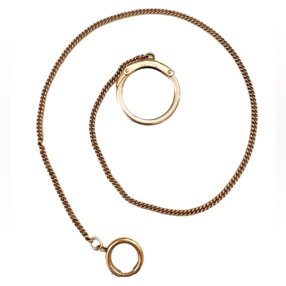 Vintage antique Hadley gold fill watch chain
